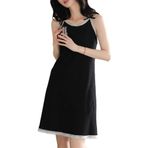 ACMEDE Kadın gecelik yumuşak modal gecelikler uyku elbise dantel gecelik pijama bayanlar genç kızlar gece elbisesi moda şık sabahlık Loungewear kadın tam slips kombinezon gecelik, stil 1, M