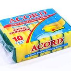 Acord Fiberli Oluklu Sünger 10 Lu