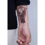 Acousticworld Aksesuar Şık Moda Yaz Azrail Ölüm Meleği Tattoo Geçici Dövme