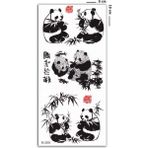 Acousticworld Arkadaşım Panda Sırt Göğüs Kol Bacak Vucut için Şık Geçici Dövme