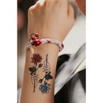 Acousticworld Mini Gül Geçici Dövme Bilek Bel Bacak Omuz Göğüs Arası Tattoo