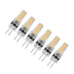Acouto G4 Led Kısılabilir 10 Adet G4 Led Ampuller 2W Bi Pin Tabanı Kısılabilir Ampuller Avize Tavan Lambası Masa Lambası Isıtıcı 3000K Ac 12‑24V Silikon G4 Led Ampuller Kısılabilir