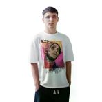 ACR Giyim ACROVERLILPEEP2E Lil Peep Rap Oversize Beyaz Bisiklet Yaka Kısa Kollu T-Shirt