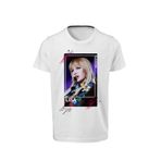 ACR Giyim Blackpink - Lisa - Dijital Baskılı Unisex Çocuk Beyaz T-shirt E-04 ACRTSHBLACKPINK04E
