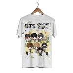 ACR Giyim Bts Grubu -no More Dream- Dijital Baskılı Beyaz Unisex T-shirt ACRBTSBUSU