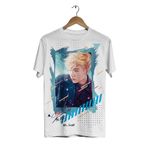 ACR Giyim Bts Grubu -suga Full- Dijital Baskılı Beyaz Unisex T-shirt ACRBTSSUGAFULLU