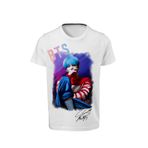 ACR Giyim Bts - Suga - Dijital Baskılı Unisex Çocuk Beyaz T-shirt K-07 ACRTSHBTS202007K
