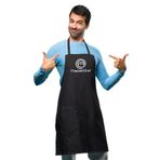 ACR Giyim Master Chef Baskılı Siyah Mutfak Önlüğü -unisex- Askılı Podye