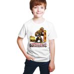 ACR Giyim Roblox - Box Şövalye Baskılı Beyaz Unisex T-Shirt ACRRBLXBOXGRDE