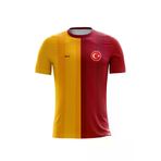 ACR Giyim Tekstil Forma Baskı Futbol Forması Tek Üst Sarı & Kırmızı Model - Kişiye Özel Isim Ve Numara Yazılabilir, Dijital Baskı ACRFSRKRM19UST