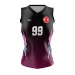 ACR Giyim Tekstil Forma Baskı Voleybol Forması Model-0001 kişiye Özel isim Ve Numara Yazılabilir Dijital Baskı Tasarım Tek Üst