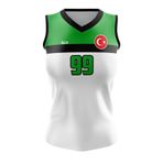 ACR Giyim Tekstil Forma Baskı Voleybol Forması Model 718 - Kişiye Özel Isim Ve Numara Yazılabilir, Dijital Baskı Tasarım Tek Üst ACRVLB718