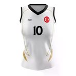 ACR Giyim Tekstil Forma Baskı Voleybol Forması Model 721 - Kişiye Özel Isim Ve Numara Yazılabilir, Dijital Baskı Tasarım Tek Üst ACRVLB721