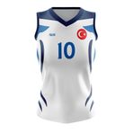ACR Giyim Tekstil Forma Baskı Voleybol Forması Model 722 - Kişiye Özel Isim Ve Numara Yazılabilir, Dijital Baskı Tasarım Tek Üst