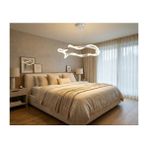 Acrolite Dekoratif Sarkıt Hortum LED Avize (Oturma Odası, Mutfak, Yatak Odası) Beyaz 50CM 3000K
