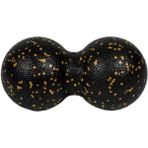 Actifoam Peanut Lacrosse Massage 12x24 cm Ball Fıstık El Ayak Uyarıcı Siyah Masaj Topu