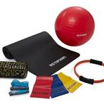 Actifoam Premium Tam Pilates Seti (Kırmızı, 55 cm Top)