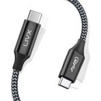 Action Thunderbolt 4 Type C Kablo 100 W Pd Şarj 1.8 Metre 40 Gbps Veri ve Görüntü Aktarım Kablosu Örgülü Kablo TH02