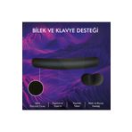 Active Team MP03 - Memory Mouse ve Klavye Bilek Destek Pedi | Yumuşak, Ergonomik, El Bileği Dinlendirme Ped Set