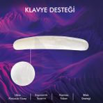 Active Team MP04 - Jel Klavye Bilek Destek Pedi | Yumuşak, Ergonomik, Klavye Önü El Bileği Dinlendirme Pedi - Şeffaf