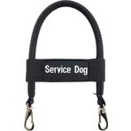 ActiveDogs Naylon Klipsli Köprü Sapı, Servis Köpek Yeleği ve Koşumları için, Çıkarılabilir Hizmet Köpek Kimlik Bantlı Ağır Hizmet Metal Klipsler - Siyah 30,48 cm