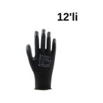 Activehand ACTİVEHAND SÜPERFİT Yüksek Tutuş Kabiliyetli Nitril Montaj Profesyonel İş Eldiveni 12'li - Siyah - 8