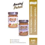Activella Şekerli Fındık Ezmesi 320 gr %70 Fındıklı + Şekersiz Fındık Ezmesi 320 gr %100 Fındıklı - 640 gr