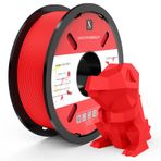 ACTIVEME PETG+ 3D Yazıcı Filamenti, PETG+ Filamenti 1,75 mm, Boyutsal Doğruluk +/- 0,02 mm, 1 kg Makara 3D Baskı Filamenti, Kırmızı
