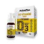 ActivePlus D3-400Iu 20 ml Sprey Takviye Edici Gıda