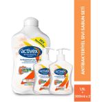 Activex Antibakteriyel Sıvı Sabun Aktif 1.5 lt & 300 ml & 300 ml Fırsat Paketi