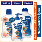Activex Antibakteriyel Sıvı Sabun Aktif 1,5 Lt + 1 Lt + 500 Ml Nemlendirici İçerir