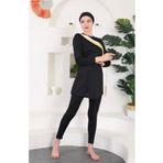 Actiwear Tesettür Mayo Altı Yüksek Bel Toparlayıcı Hızlı Kurur Likralı Deniz Havuz Taytı