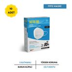 Acto 95 FFP2 / N95 Respiratory 5 Katlı 10 Adet Solunum Maskesi