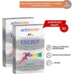 Actomins Energy Tribulus, Kırmızı Kore Ginsengi, L-arjinin İçeren Gıda Takviyesi 2' Li Paket