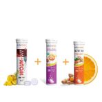 Actomins Woun-Vit + ACTOMINS® Vitamin D3 + ACTO® VIT C Vitamini | 20 Efervesan Tablet