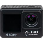 Acton Gold 4k Çift Ekranlı Aksiyon Kamerası Siyah