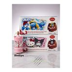 Acubens Hello Kitty & Şirinler Glutensiz Çikolatalı Sürpriz Yumurta 3'lü Paket x 2 (Hediyeli)