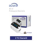 Acura AC-61 ÜTS Kayıtlı, OLED Ekranlı Profesyonel Pulse Oksimetre