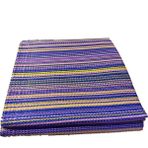 ACY STORE Katlanabilir Plastik Hasır Kilim Dış Mekan Piknik Kamp Sergisi Çift Dikiş - 180 x 230 cm - Pembe