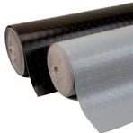 ACY STORE Pvc Paralı Muşamba Çeşitli Ebatlarda Siyah ve Gri Renk Zemin Döşeme Muşambası Paspası (110 X 1 MT, GRİ)