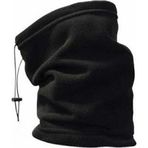 A+D A02Teks A02 Unisex Siyah Çok Amaçlı Kışlık Polar Boyunluk Bere