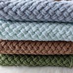 A&D Handmade El Örgüsü Puffy Peluş Bebek Battaniyesi>Bebek odası>100*100 cm