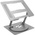 Ad-Rc30 360 Derece Dönebilen Ayarlanabilir Çelik/Alüminyum + Kaymaz Silikon Ped Metal Laptop Stand