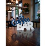 ADA 3D Coffee Bar Dekoratif Biblo - Kahve Köşenize Sıcaklık Katan Samimi Aksesuar - Lacivert