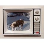 ADA 3D Retro Televizyon Tasarımlı Fotoğraf Çerçevesi Nostaljik Dekoratif Süs Buzdolabı Magneti
