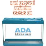 Ada Akvaryum Mavi Plastik Çerçeveli Akvaryum 35X25x15 Cm