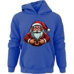 Ada Bebek Çocuk Noel Baba Ho Ho Ho Tarz Sweatshirt - 7 - 8 Yaş - Saks