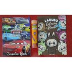Ada Çanta Kırtasiye 2 Adet Stickerli Boyama Kitabı ve 12 Li Tüp Kuru Boya Kalemi AS9000365