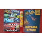 Ada Çanta Kırtasiye 2 Adet Stickerli Boyama Kitabı ve 12 Li Tüp Kuru Boya Kalemi BZ5520069