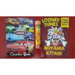 Ada Çanta Kırtasiye 2 Adet Stickerli Boyama Kitabı ve 12 Li Tüp Kuru Boya Kalemi EE005558
